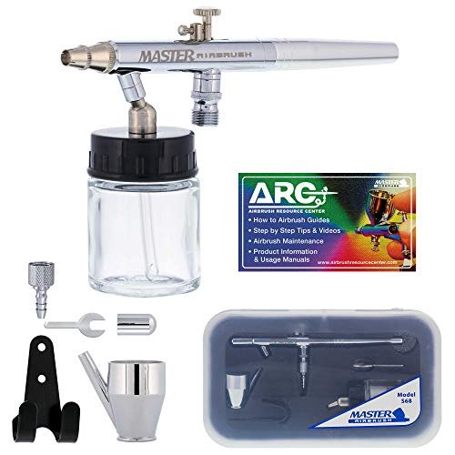 Master Performance S68 Precision Dual-Action Airbrush: User-Friendly Set for Auto, Art, and Cake Decorating 