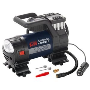 Mighty Portable Inflator, 12V, 150 PSI Air Compressor, Pump with Safety Light & Accessories (Campbell Hausfeld AF010400)